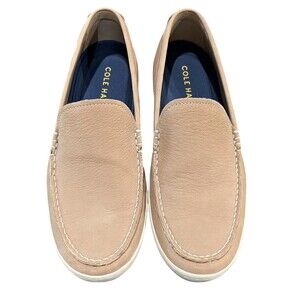 Cole Haan Mens C30994 Claude Venetian Beige Nubuck Driving Moc Loafer  9.5  NWOB